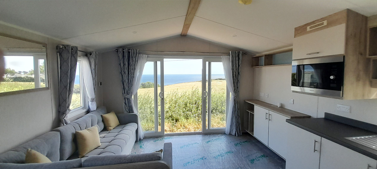 Willerby Linwood lounge with sea views