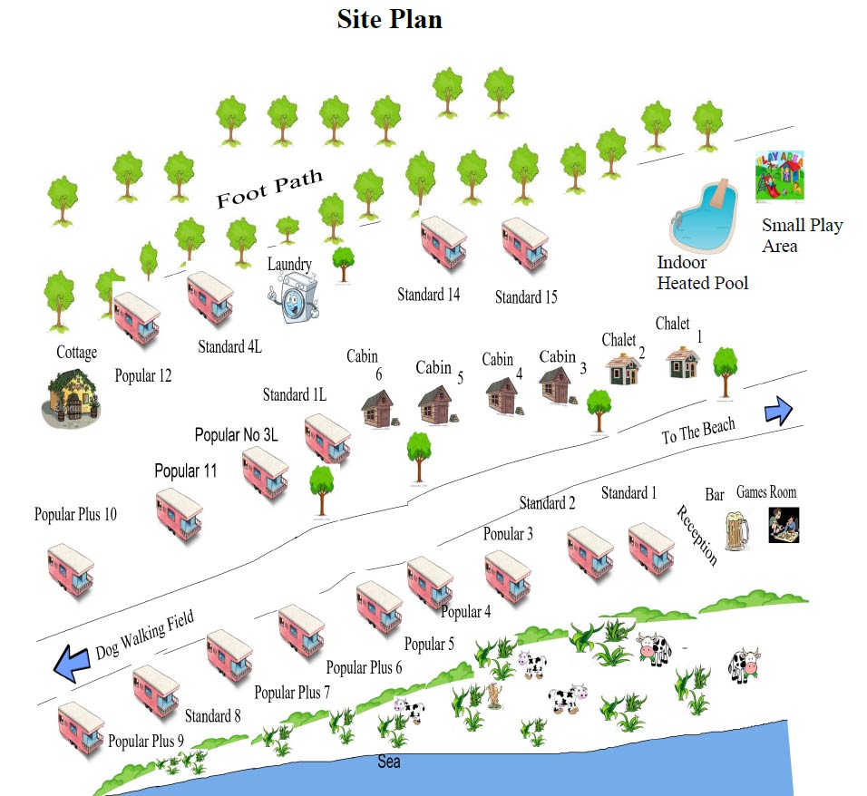Seaview Holiday Park Holiday Park Plan