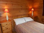 Holiday cabin double bedroom