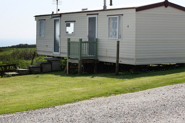 Popular Holiday caravan on the Lizard -